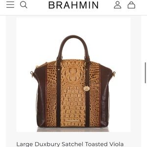 NFS——NWT Brahmin Toasted Viola Satchel